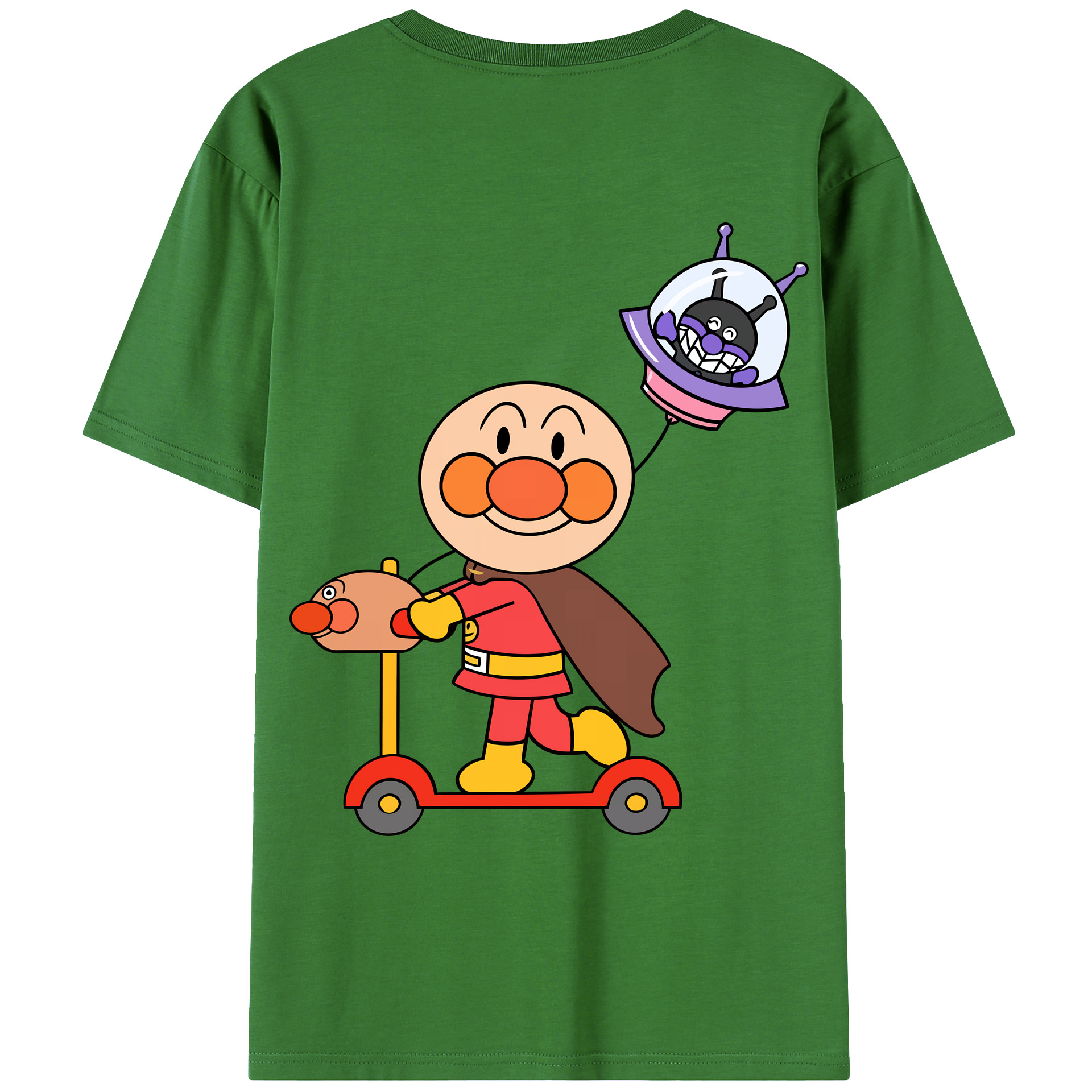 （画像用） アンパンマン Anpanman レディース半袖Tシャツ(バックプリント)